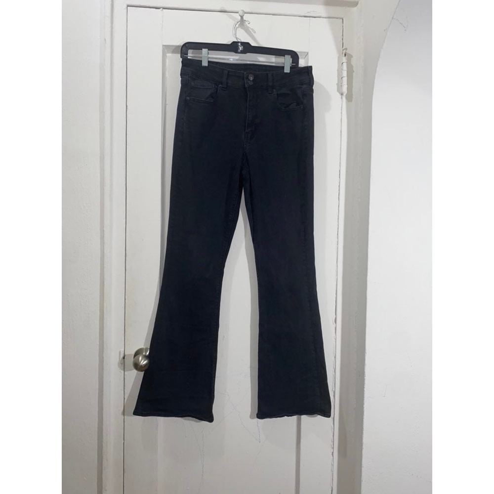 American eagle Black hi- Rise Artist Flare Jeans